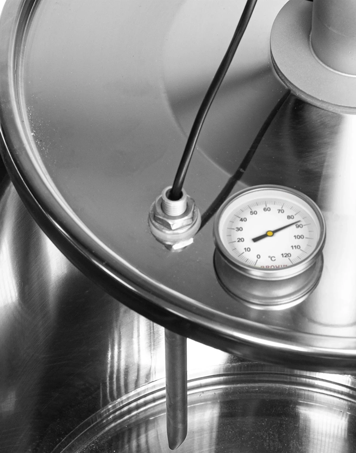 Universālais skrūvju termometrs no 0°C līdz +120°C Piederumi kūpināšanai un grilēšanai