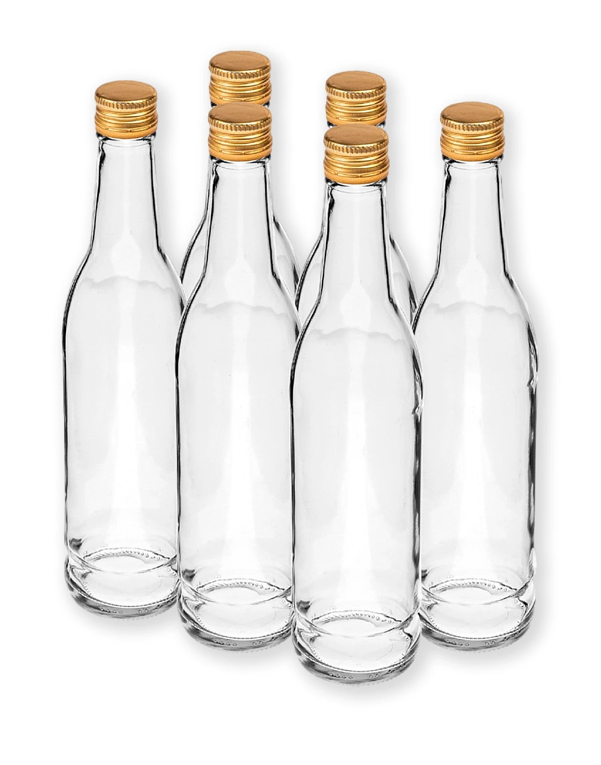 440ml pudeles ar skrūvējamu vāciņu, 6 gab Pudeles un karafes