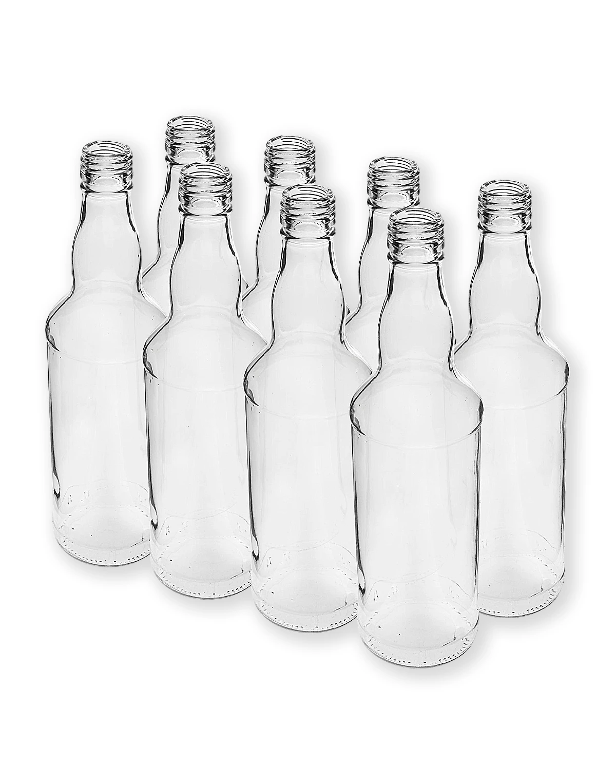 500ml stikla pudele, 8 gab Pudeles un karafes