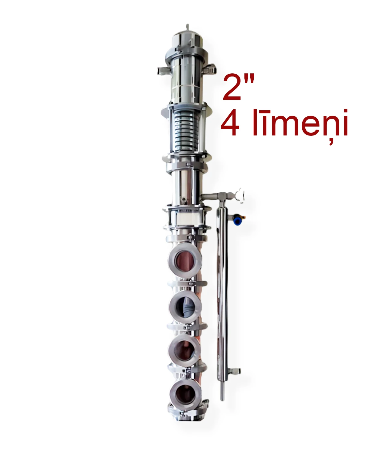 2" Kolonna 4 vara līmeņi PREMIUM SPIRIT, rektifikācija Destilācijas un rektifikācijas kolonnas, galvas