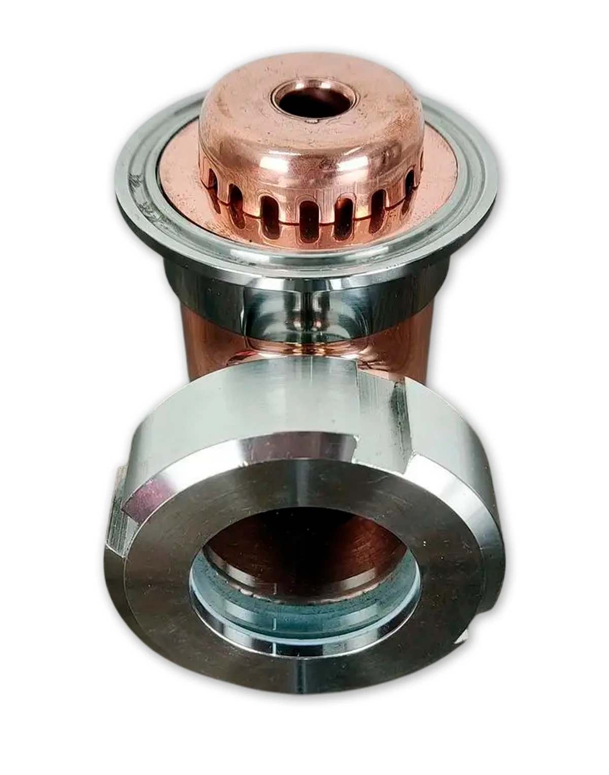 25L 2" Kolonna 4 vara līmeņi BABYLON PREMIUM ar vara vāciņiem, destilācijas un rektifikācijas aparāts (ar izeju TENam) Rektifikācijas un destilācijas aparāti (kolonnas)