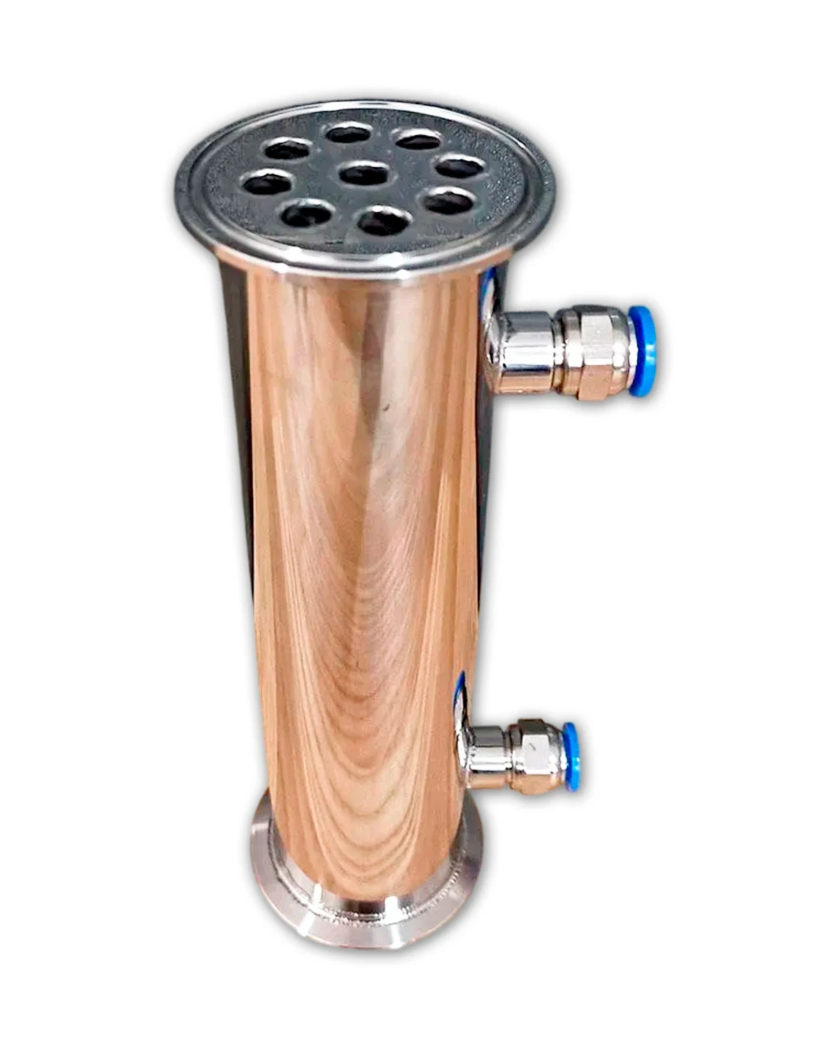 25L 2" Kolonna 4 vara līmeņi BABYLON PREMIUM ar vara vāciņiem, destilācijas un rektifikācijas aparāts (ar izeju TENam) Rektifikācijas un destilācijas aparāti (kolonnas)