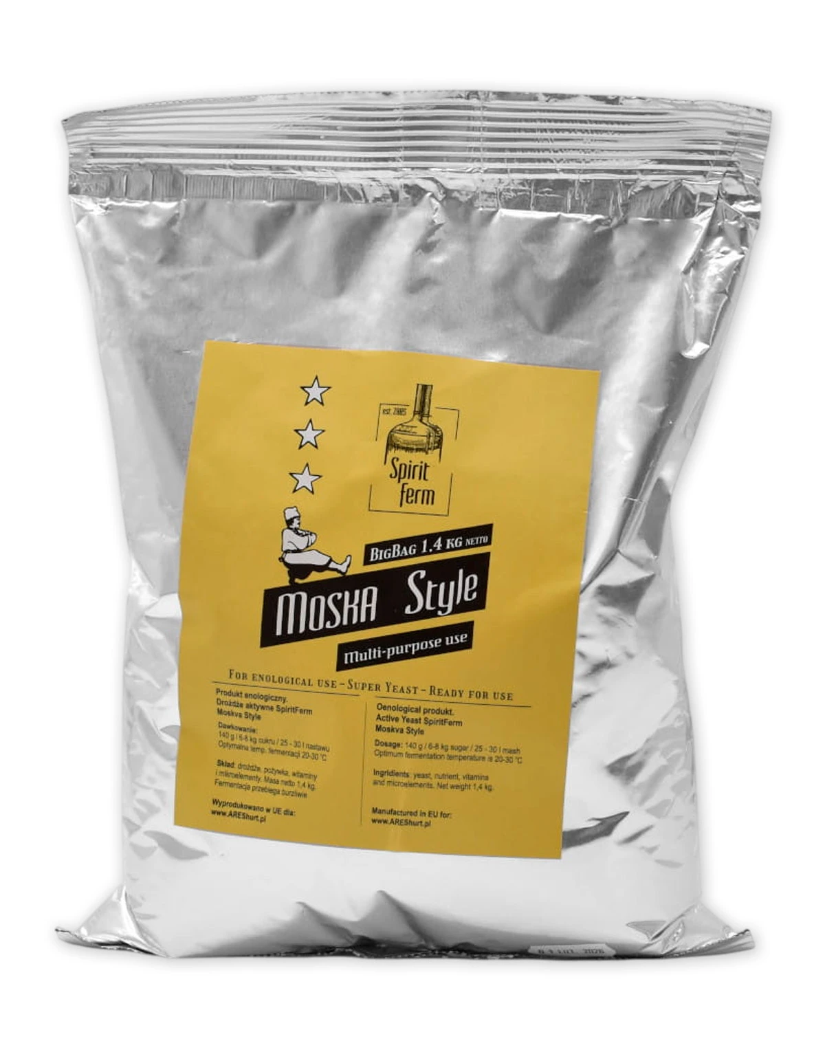 MOSKA STYLE BIG BAG turbo raugs 1.4kg Raugi