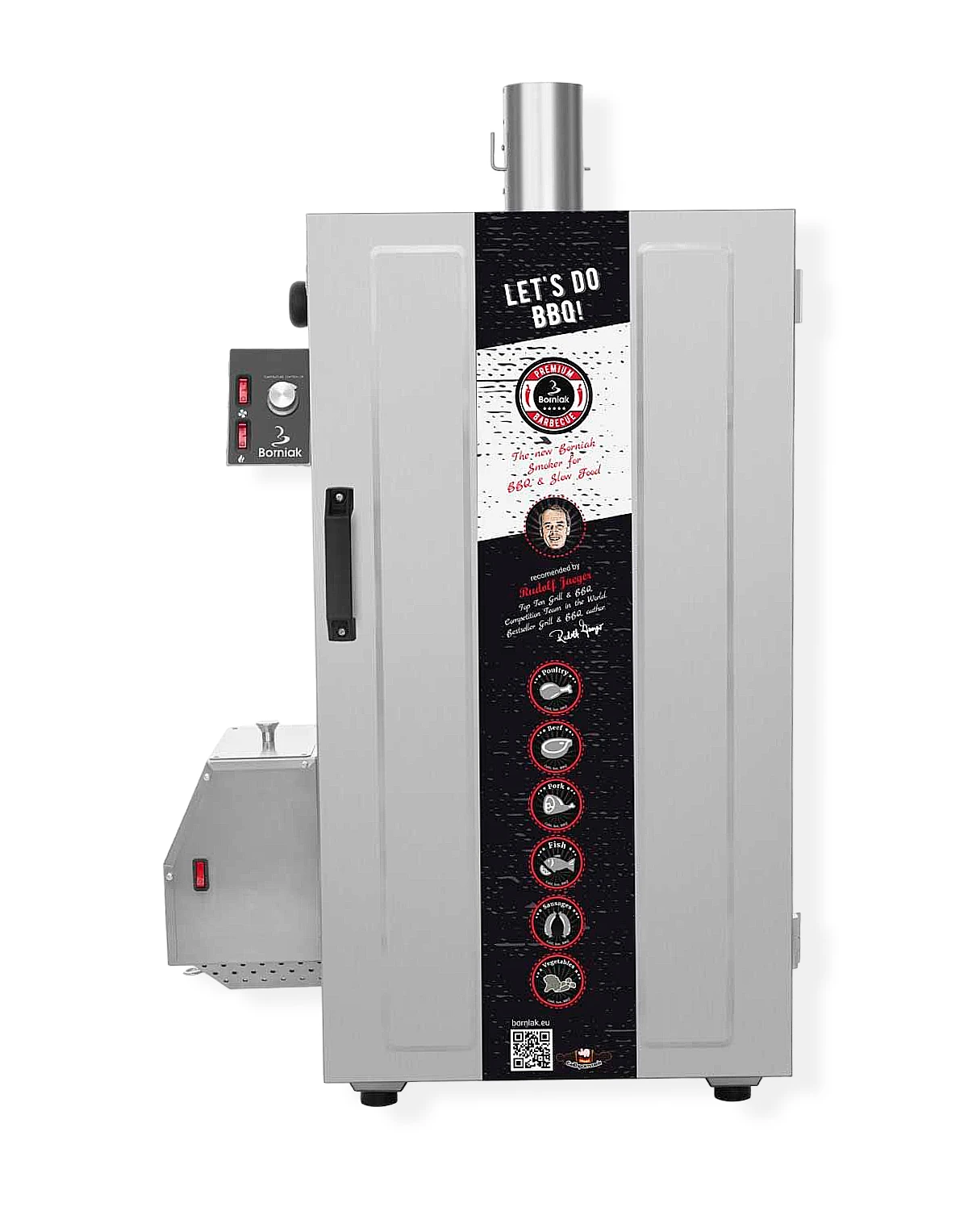 Kūpinātava Borniak BBQ INOX BBDS-70 Simple Kūpinātavas, mangāli, grili