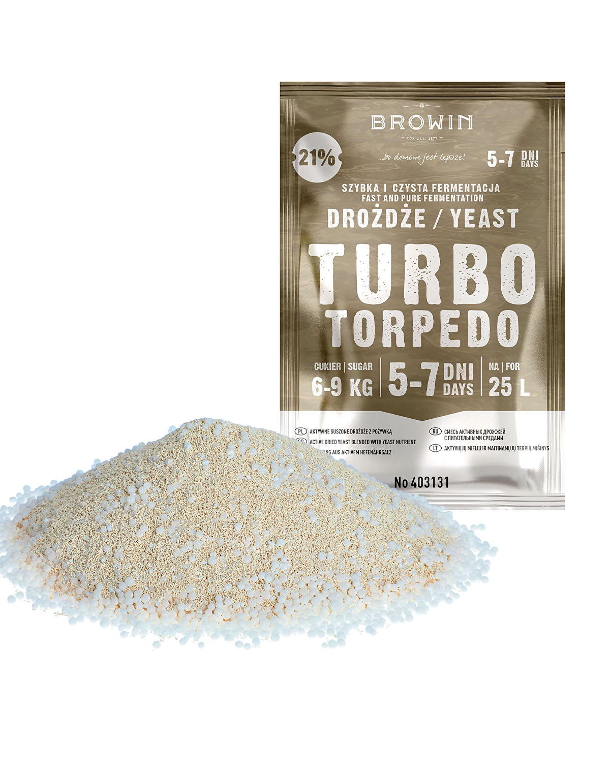 Turbo Raugas TURBO TORPEDO 5-7 dienas 21% turbo raugs 100g - aktualaspreces.lv