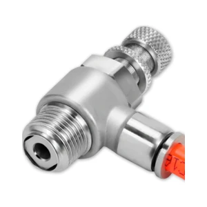 Пневматический кран угловой для четкой настройки подачи воды Аксессуары и составные части для дистилляторов