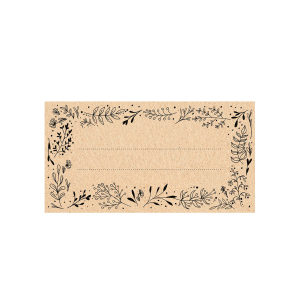 Pašlīmējošas etiķetes 20gab, EKO dizains, 85/45 mm Burkas