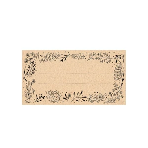 Pašlīmējošas etiķetes 20gab, EKO dizains, 85/45 mm Burkas