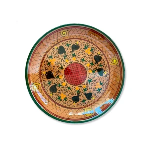 Ljagan 38cm terakota - nacionālais uzbeku šķīvis, dekoratīva keramika Keramika